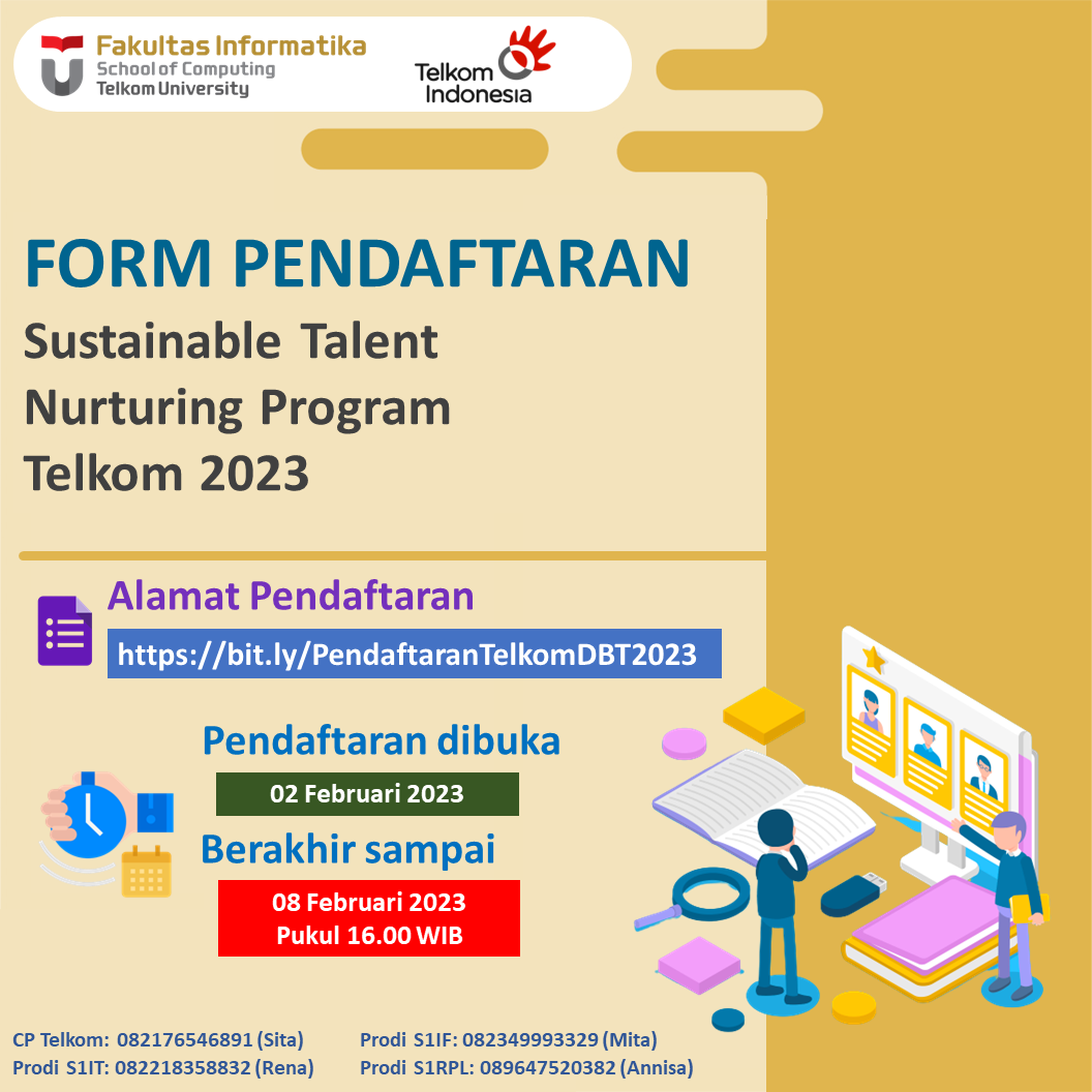 PENDAFTARAN Sustainable Talent Nurturing Program Telkom 2023