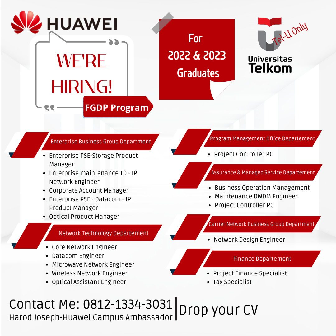 Program FGDP Huawei batch Maret 2023