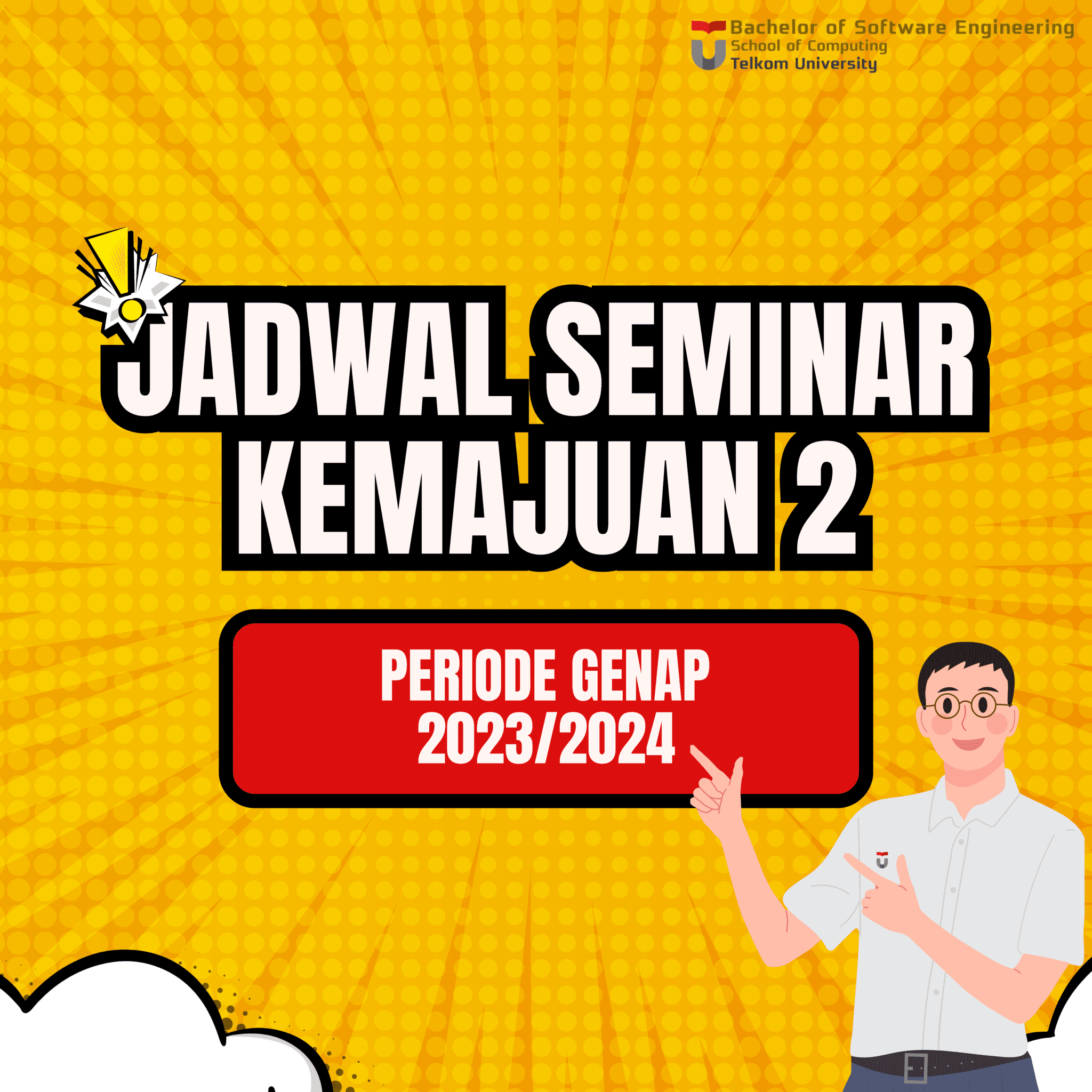 Jadwal Seminar Kemajuan 2 Prodi S1 RPL Periode Genap 2023/2024