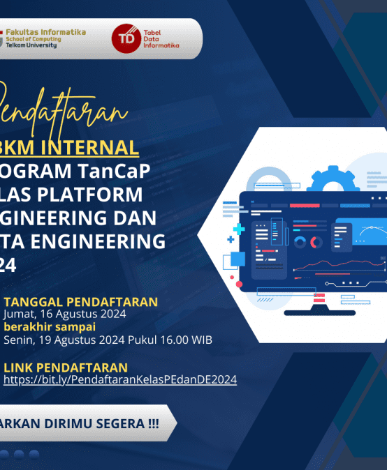 Pendaftaran MBKM Internal Program TanCaP Kelas Platform Engineering dan Data Engineering 2024