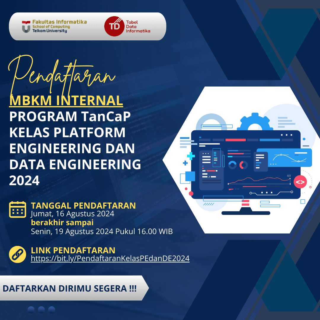 Pendaftaran MBKM Internal Program TanCaP Kelas Platform Engineering dan Data Engineering 2024