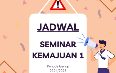Jadwal Seminar Kemajuan 1 Prodi S1 RPL Periode Genap 2024/2025