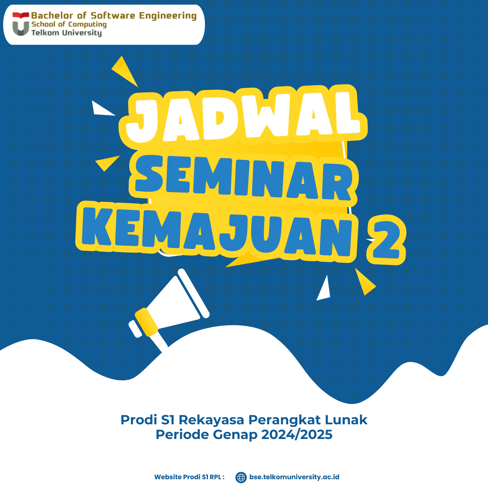 Jadwal Seminar Kemajuan 2 Prodi S1 RPL Periode Genap 2024/2025 Jadwal Seminar Kemajuan 2 Prodi S1 RPL Periode Genap 2024/2025