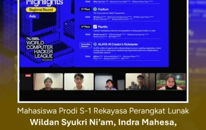 Tim Mahasiswa Prodi S1 RPL Berhasil Meraih JUARA 2 Regional (Asia) World Computer Hacker League