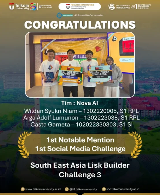 Prestasi Tim Nova Ai Di South East Asia Lisk Builder Challenge 3