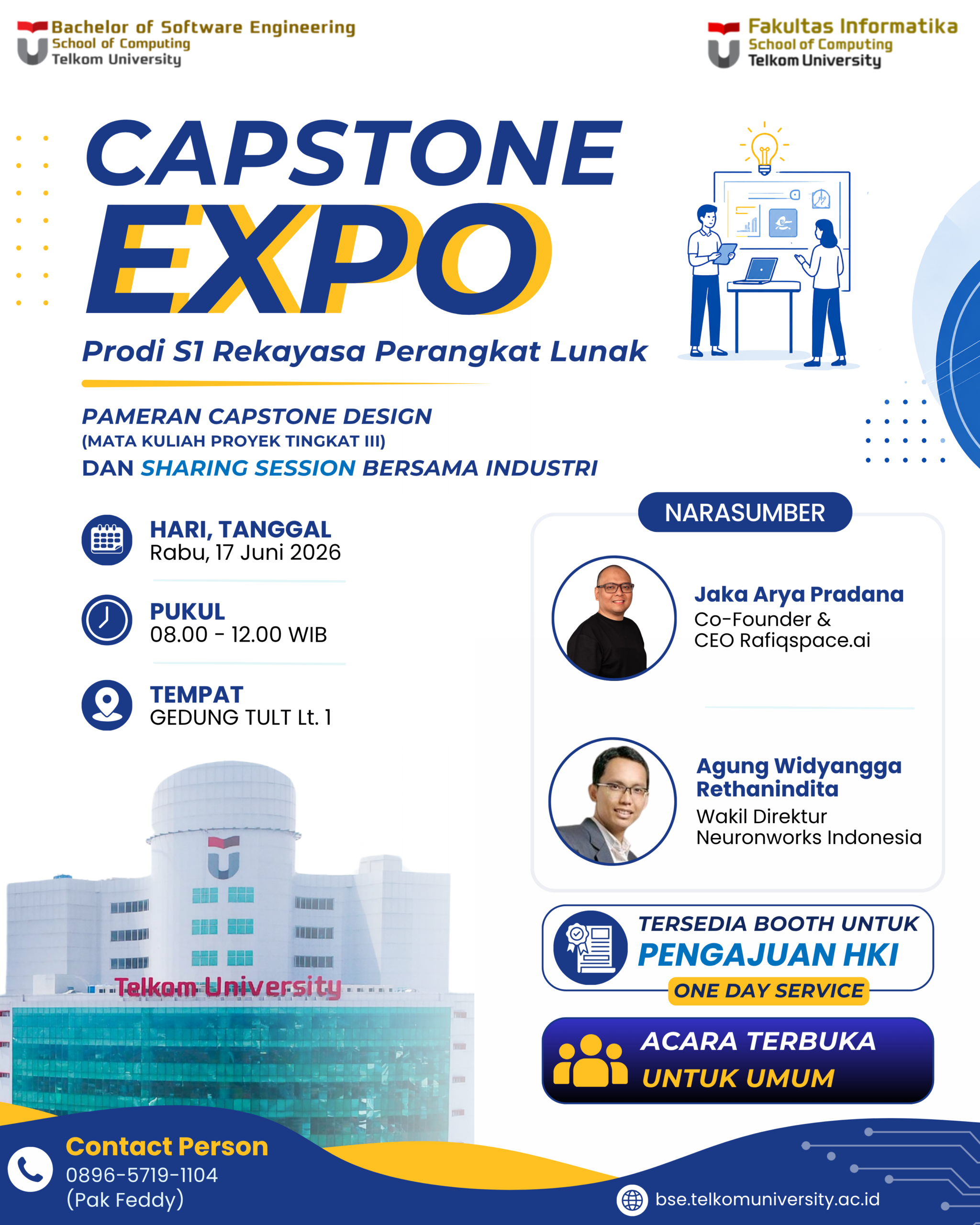 CAPSTONE EXPO 2026 – PRODI S1 REKAYASA PERANGKAT LUNAK, TELKOM UNIVERSITY CAPSTONE EXPO 2026 – PRODI S1 REKAYASA PERANGKAT LUNAK, TELKOM UNIVERSITY
